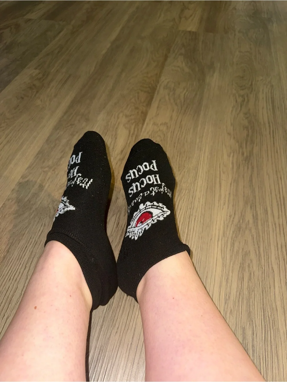 Used WORN women’s  No-Show Socks with Eye Logo